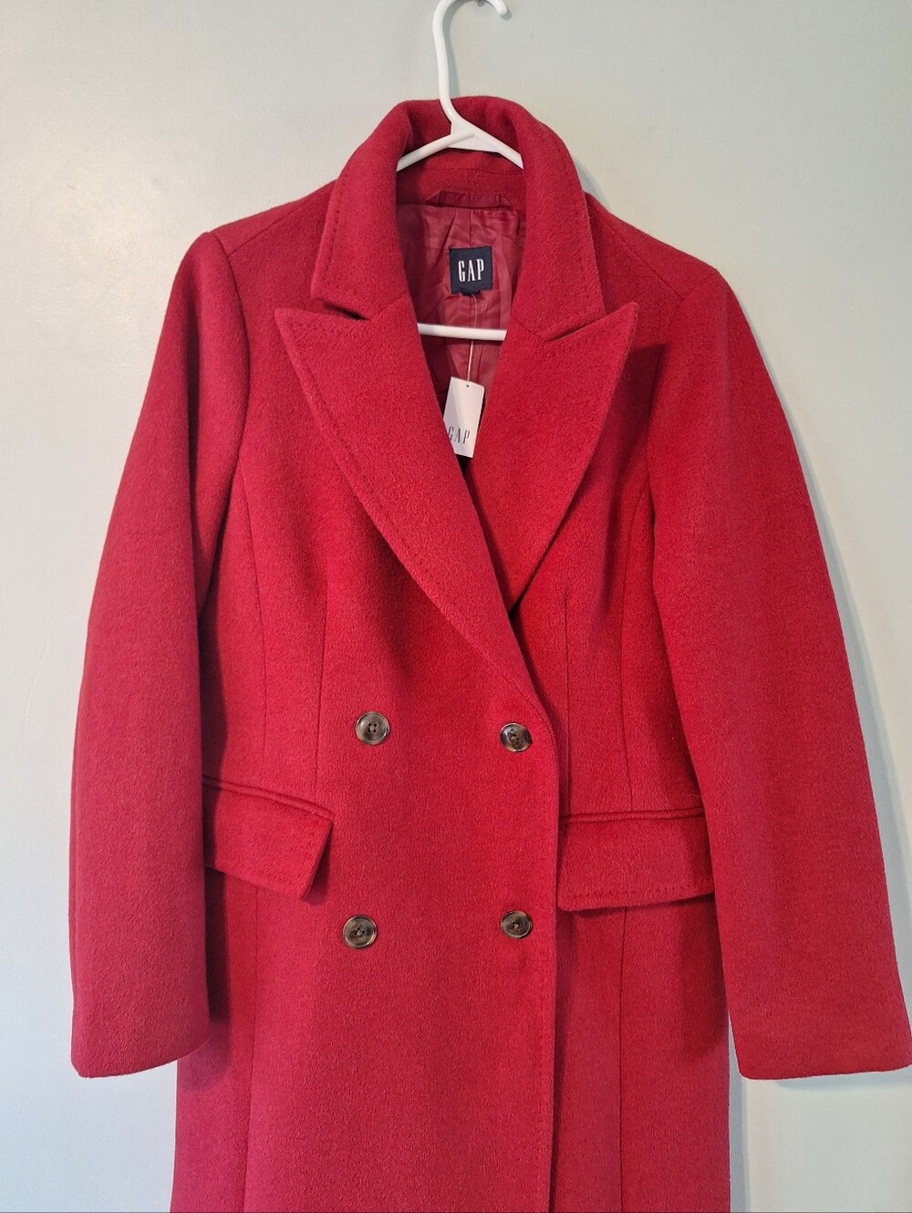 GAP Chesterfield Coat - Sled Red - S - Picture 6 of 16